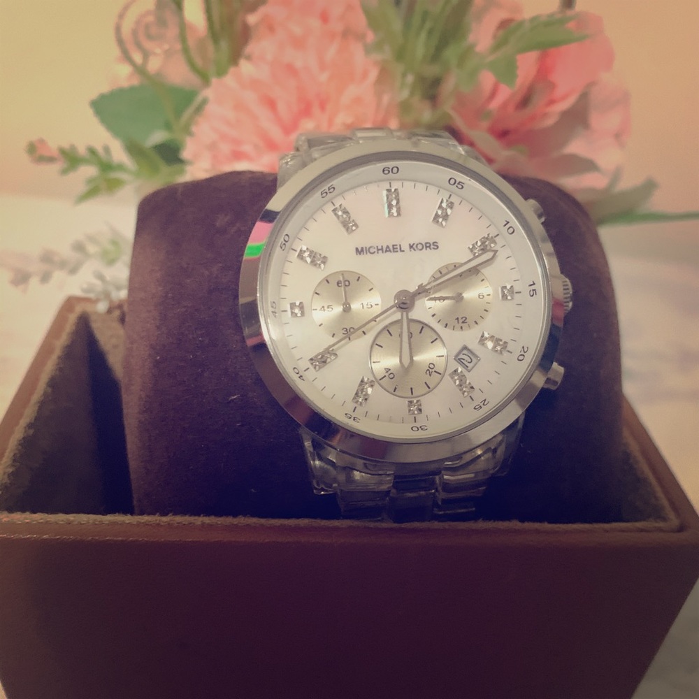 Michael kors clear watch